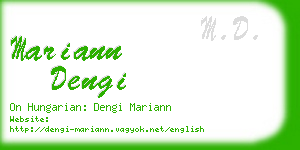 mariann dengi business card